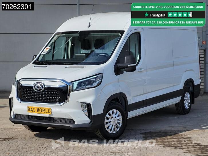 Maxus eDeliver 9 204PK Elektrisch L3H2 89KWH Snelladen 296 k, Auto's, Bestelwagens en Lichte vracht, Bedrijf, Te koop, Achteruitrijcamera