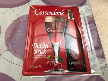 Corsendonk bier Kriek reclamebord metaal beschikbaar voor biedingen