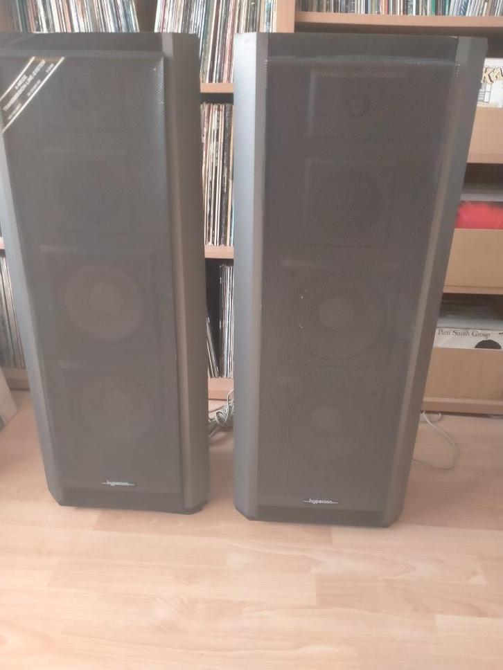 Boxen ITT-Hyperion., Audio, Tv en Foto, Luidsprekerboxen, Gebruikt, Front, Rear of Stereo speakers, 60 tot 120 watt, Overige merken