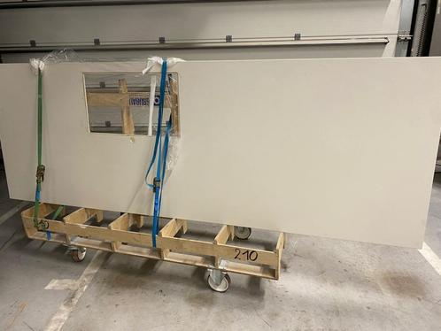 Keukenwerkblad in keramiek, Huis en Inrichting, Keuken | Keukenelementen, Gebruikt, Minder dan 100 cm, 200 cm of meer, Wit, Ophalen