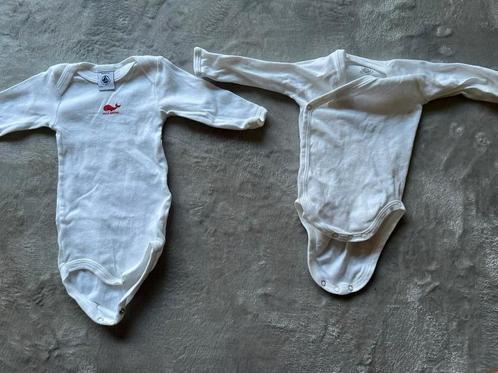 2 Petit Bateau body’s maat 60 – goede staat, Kinderen en Baby's, Babykleding | Maat 62, Zo goed als nieuw, Ophalen