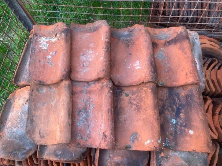 Boomse dakpannen / Tuiles flamandes, Doe-het-zelf en Bouw, Dakpannen en Dakbedekking, Gebruikt, Dakpannen, Steen of Klei, Rood