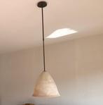 Alabaster hanglamp, Huis en Inrichting, Lampen | Hanglampen, Gebruikt, Landelijk, Metaal, Ophalen