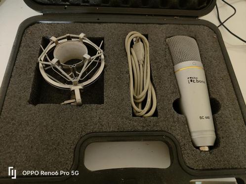 Microphone USB Stylé – Design Argenté Élégant, Muziek en Instrumenten, Microfoons, Zo goed als nieuw, Overige typen, Ophalen