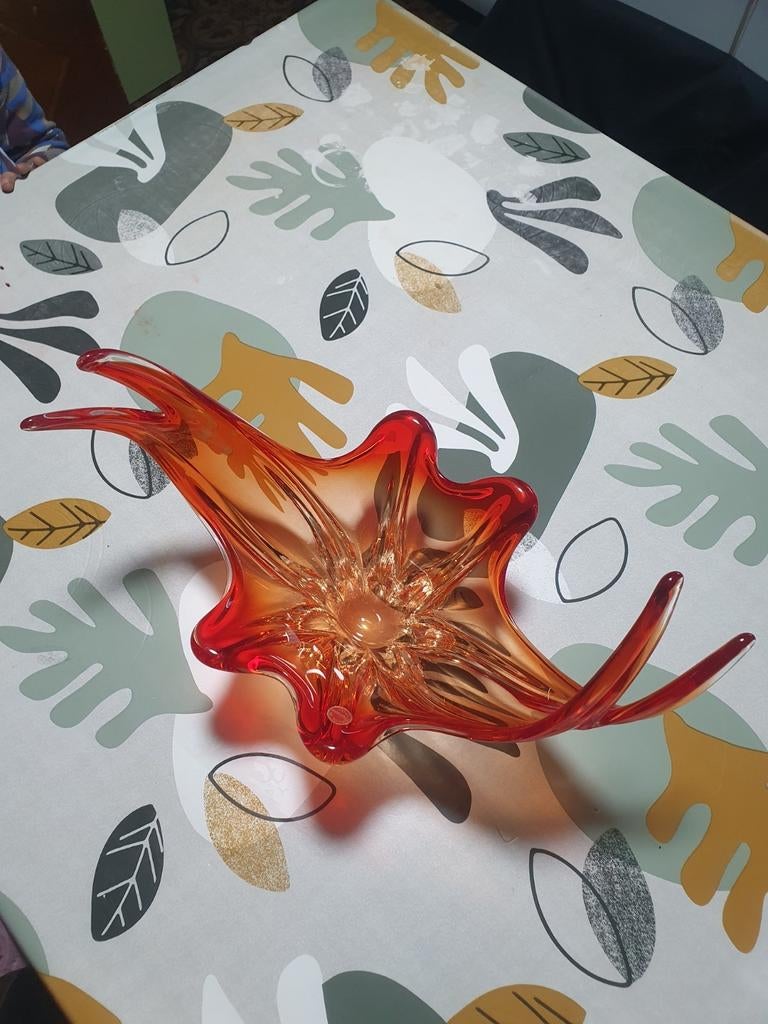 Centre de table verre Murano, Antiquités & Art, Enlèvement