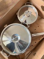 3 echte deftige stevige inox potten en braadpan, Ophalen, Inox
