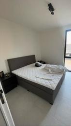 Boxspring bed 160x200cm + nachtkast 2x MÄLM, Huis en Inrichting, Ophalen, Zo goed als nieuw, 200 cm