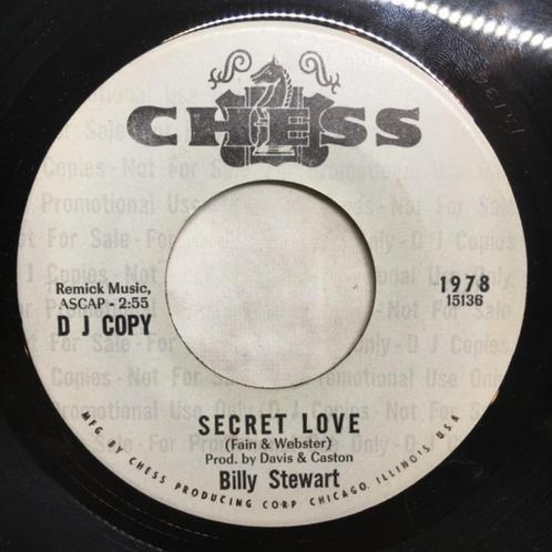 Billy Stewart ‎– Secret Love " Popcorn ' 7" Promo, CD & DVD, Vinyles Singles, Comme neuf, Single, R&B et Soul, 7 pouces, Enlèvement ou Envoi