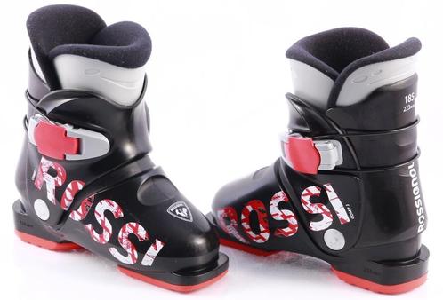 28,5 29 EU kinder skischoenen ROSSIGNOL COMP J1, BLACK/red, Sport en Fitness, Skiën en Langlaufen, Gebruikt, Schoenen, Ski, Rossignol