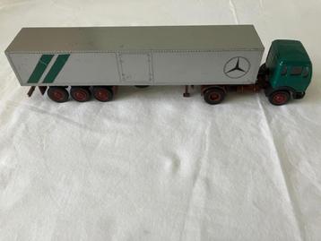 MERCEDES NG 1922 + conteneur+remorque 1:50 NZG modèle n° 187, Enlèvement ou Envoi, Utilisé, Bus ou Camion, NZG