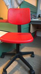 Bureaustoel kind, Ophalen, Zo goed als nieuw, Rood, Bureaustoel