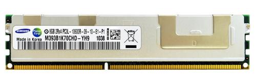 8GB 2Rx4 PC3L-10600R DDR3-1333 ECC, Samsung M393B1K70CHD-YH9, Computers en Software, RAM geheugen
