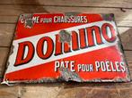 Domino emaille plaat, Verzamelen, Ophalen of Verzenden, Gebruikt, Reclamebord