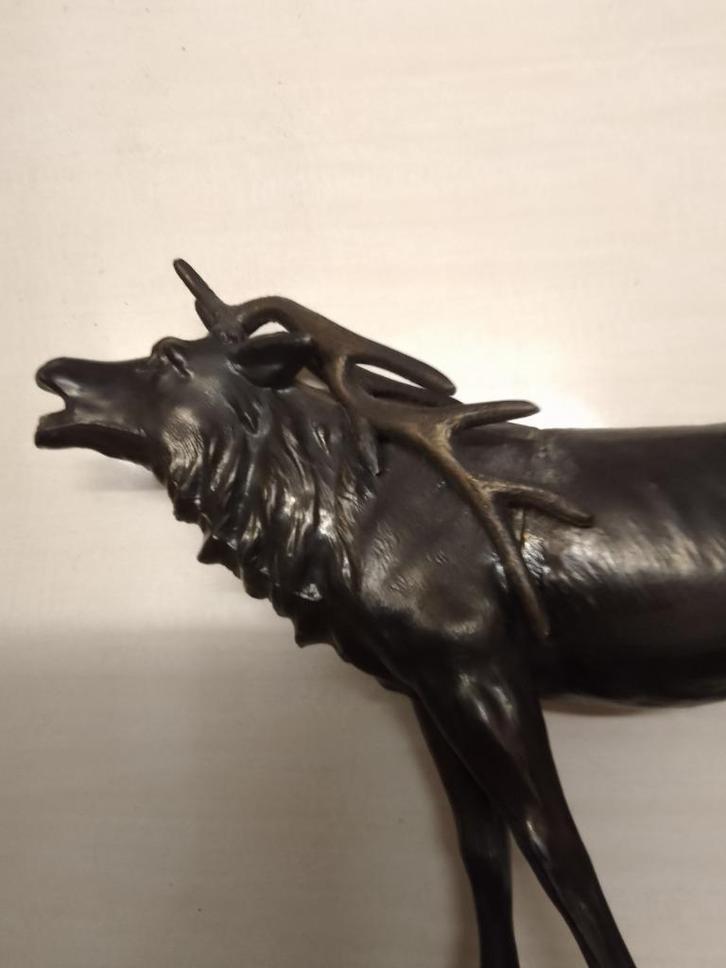 beeld hert ,kruik ,lampekap, Antiek en Kunst, Kunst | Beelden en Houtsnijwerken, Ophalen of Verzenden
