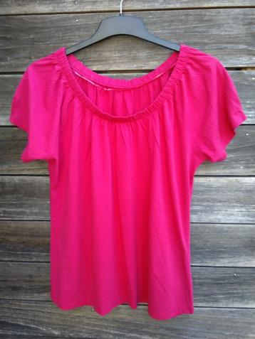 Nieuwe Fuchsia T-Shirt In Maat 42 beschikbaar voor biedingen