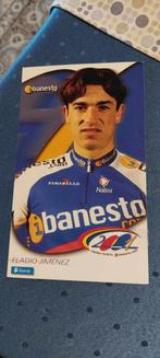 Wielerkaart : Eladio Jimenez / ibanesto 2001, Verzamelen, Sportartikelen en Voetbal, Gebruikt, Poster, Plaatje of Sticker, Verzenden