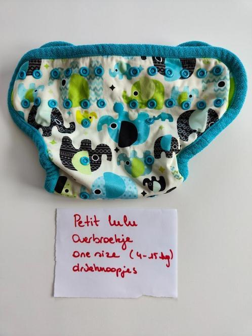 4x Petit lulu – Overbroekje - Snaps of velcro - One Size, Kinderen en Baby's, Badjes en Verzorging, Zo goed als nieuw, Overige typen