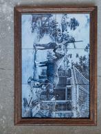 Kader met stenen Tegels, Antiek en Kunst, Kunst | Tekeningen en Fotografie, Ophalen