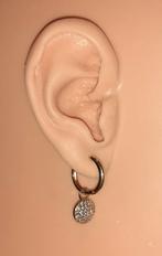 oorringen goud met hanger en strass Lucardi, Bijoux, Sacs & Beauté, Neuf, Enlèvement ou Envoi, Avec strass, Or