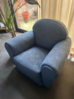 Grote vintage clubstoel — Celeste jacquardstof, Ophalen