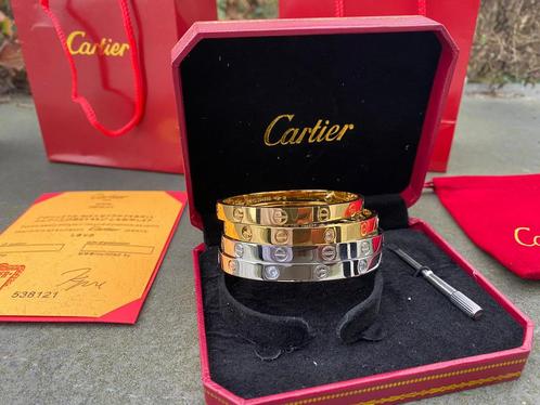 Cartier Armband inclusief toebehoren, Bijoux, Sacs & Beauté, Lunettes de Soleil & Lunettes | Hommes, Comme neuf, Enlèvement ou Envoi