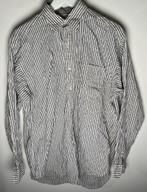 Overhemd shirt gestreept Polo Ralph Lauren wit grijs medium, Halswijdte 39/40 (M), Wit, Zo goed als nieuw, Ralph lauren