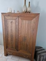 Hoge eiken kast - cosy styl, Ophalen, 100 tot 150 cm, Eikenhout, Zo goed als nieuw