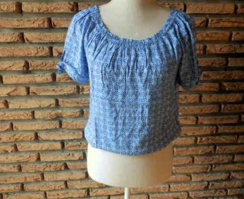 --(105) -blouse fille t.16 ans bleue - H£M -, Enfants & Bébés, Vêtements enfant | Taille 164, Comme neuf, Fille, Chemise ou Chemisier