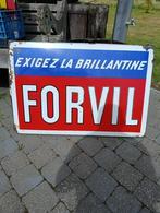 emaille reclame bord Forvil 1, Verzamelen, Ophalen, Gebruikt, Reclamebord