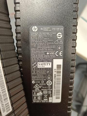 HP adapter 135W 19.5V 647982-001 externe voeding disponible aux enchères