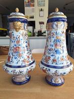 set van twee antieke siervazen van de Manufacture Samson, Ophalen