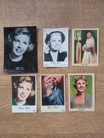 Oude chromos Filmsterren   6  x Doris Day, Gebruikt, Ophalen of Verzenden