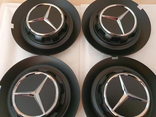 Mercedes Amg naafdoppen/wieldeksels Ø 146 mm mat zwart, Auto diversen, Wieldoppen, Nieuw, Ophalen of Verzenden