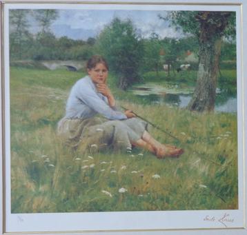 EMILE CLAUS / BOERENMEISJE / KLEUROFFSET / 66x68cm / PASSE beschikbaar voor biedingen