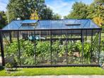 Serre in zwart aluminium, Tuin en Terras, Ophalen, Kweekkas, Zo goed als nieuw, Glas