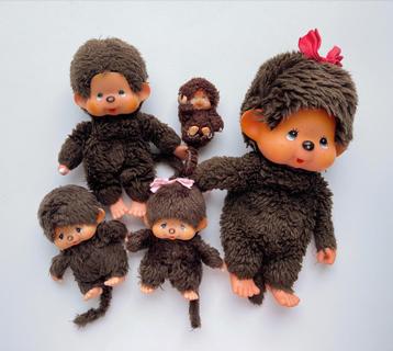 Poupées peluche Monchichi vintage années 70