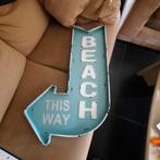 Assiette de plage en étain. 80 cm x 50 cm. En très bon état , Collections, Enlèvement ou Envoi