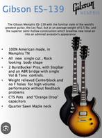 Gibson ES139 Memphis 2013, Ophalen, Zo goed als nieuw, Semi-solid body, Gibson