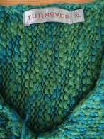 GROENE (blauw in verweven) PULL TURNOVER XL 70% WOL 30% ACRY, Maat 42/44 (L), Ophalen of Verzenden, Groen, Gedragen