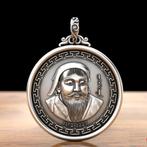 Genghis Khan Hanger - 999 zilver, Neuf, Autres représentations, Argent, Argent