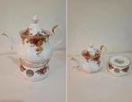 Royal Albert Old Country Roses grote theepot met theelicht, Antiek en Kunst, Ophalen of Verzenden