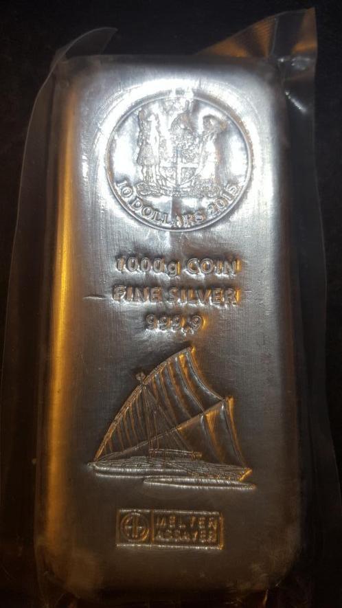 1 kilogramme Argent Silver 1 kg lingot, Postzegels en Munten, Edelmetalen en Baren, Zilver, Ophalen