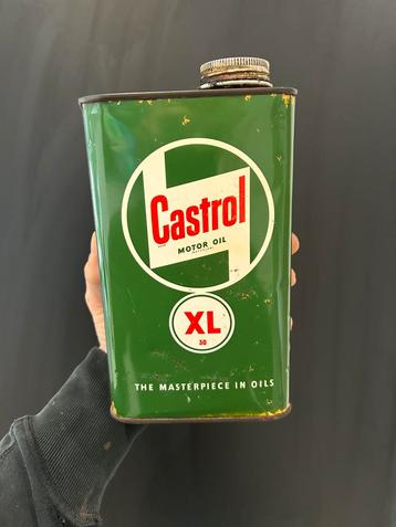 Castrol oliekan vintage olieblik olie blik Castrol oliekan beschikbaar voor biedingen