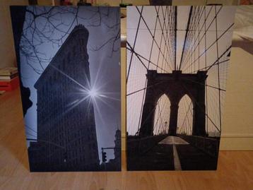 2 x canvas van New York beschikbaar voor biedingen