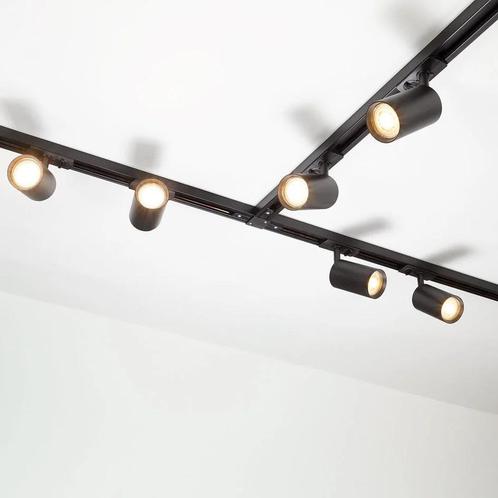 1-fase rail verlichting | Dimbaar | Inclusief LED spots, Huis en Inrichting, Lampen | Spots, Zo goed als nieuw, Plafondspot of Wandspot