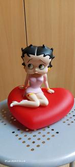Betty Boop op hart spaarpot, Collections, Personnages de BD, Enlèvement, Betty Boop, Comme neuf, Statue ou Figurine