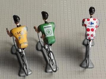 De 3 metalen TDF coureurkes beschikbaar voor biedingen