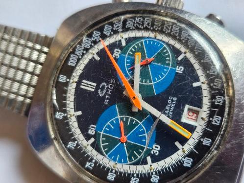 Athos chronograaf horloge, Handtassen en Accessoires, Horloges | Heren, Gebruikt, Ophalen of Verzenden