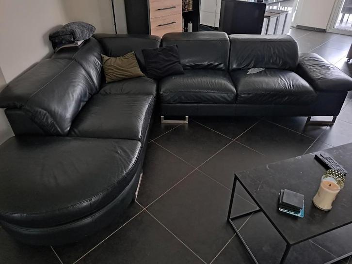 L-salon zwart gratis, Maison & Meubles, Canapés | Sofas & Chaises Longues, Quatre personnes ou plus, 200 à 250 cm, Moins de 75 cm