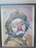 3 clown schilderijen., Antiek en Kunst, Ophalen of Verzenden